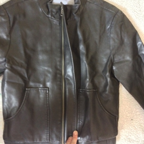 sale Sparkle and fade szM fauxleather jacket - Picture 4 of 8